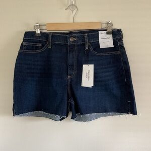 NWT Calvin Klein High Rise Cut-off Blue Denim Short Women's Sz 12/31 Coastal